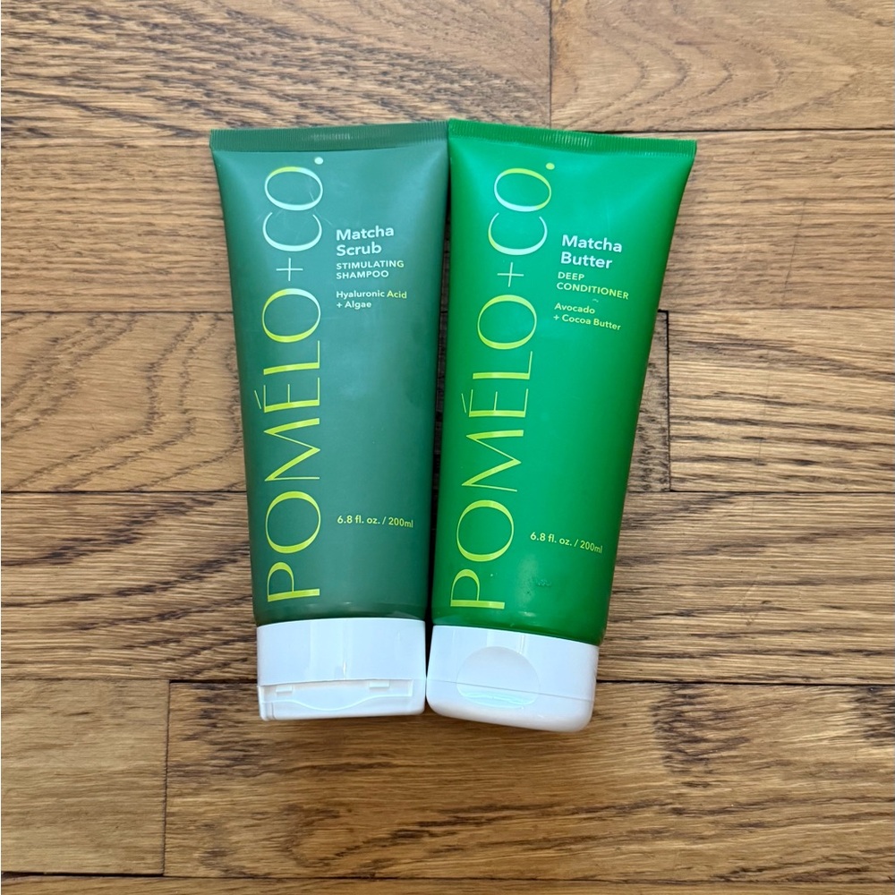 Pomélo + Co Matcha Scrub Stimulating Shampoo & Matcha Butter Deep Conditioner